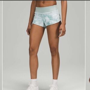 LULULEMON speed up blue shorts